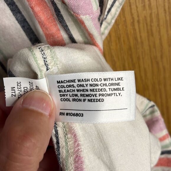 Duluth Trading Co Button Up Tunic Length Shirt   Hemp Organic Cotton Medium - Picture 5 of 7